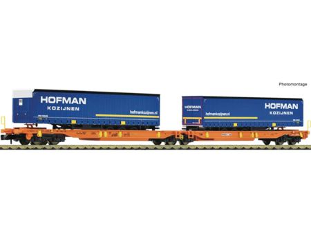 Fleischmann  Spur N Doppeltaschen-Gelenkwagen T2000, Wascosa