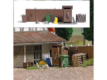 Busch HO Action Set: Waschbären