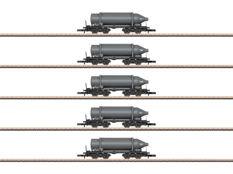 Märklin Miniclub Carbid-Flaschenwagen-Set