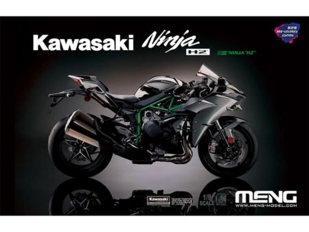 MENG MODEL  1/9 Kawasaki Ninja H2, bemalt