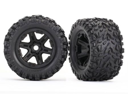 TRAXXAS Reifen auf Felge schwarz montiert (Talon EXT 3.8)