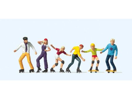 Preiser HO Rollerskate und Skateboard