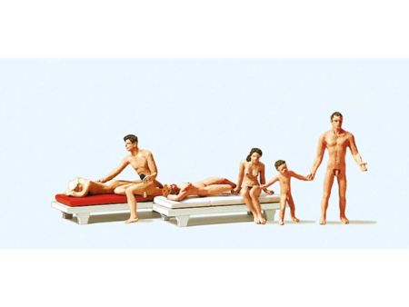 Preiser HO Paare am FKK-Strand