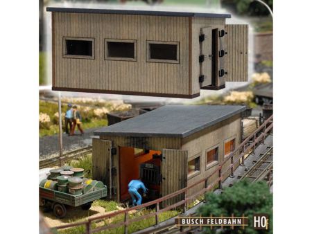 Busch HO Feldbahn Lokschuppen