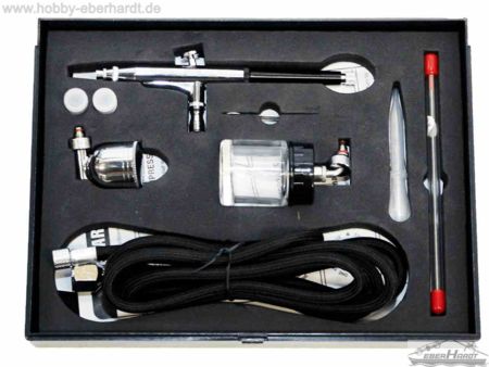 Airbrush Set mit Spritzdüse 0,2mm / 0,3mm / 0,5 mm