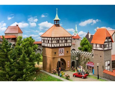 Faller HO Altstadttor mit Mauer