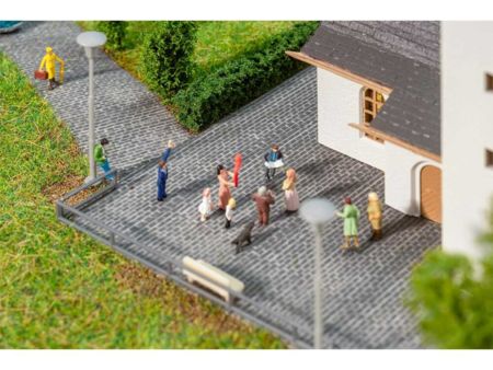 Faller N PREMIUM Straßenfolie Kopfsteinpflaster, dunkelgrau