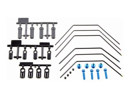 Tamiya TA-08/07/TRF420 Stabi-Set vo./hi. (3+3)