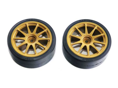 Tamiya 1:10 Drifträder (2) Typ D gold 26mm