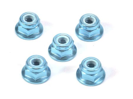 Tamiya Radmuttern Alu (5) Blau eloxiert 4mm
