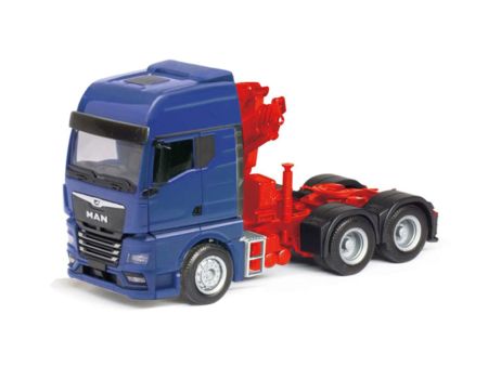Herpa HO  MAN TGX GX 6x4 Zm. m.LK, blau
