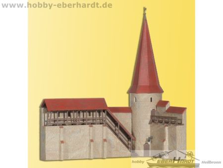 Kibri H0 Stadtmauer mit Rundturm in Weil