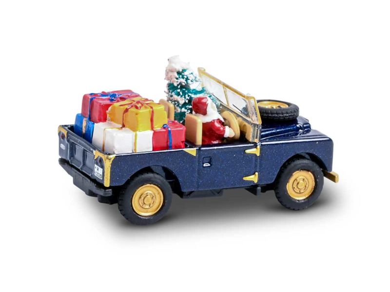 Schuco MHI Land Rover Weihnachtsmodell mit Figur, Geschenken