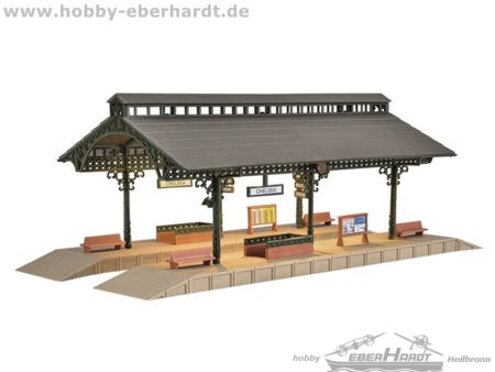 Vollmer N Bahnsteighalle mit LED-Beleuchtung,Funktionsbausat