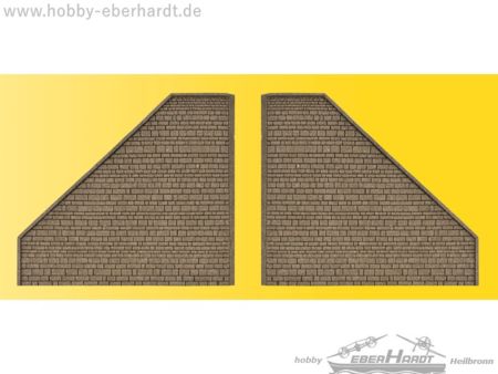 Vollmer H0 Stützwand aus Steinkunst,passend zu 48100, 2 Stüc