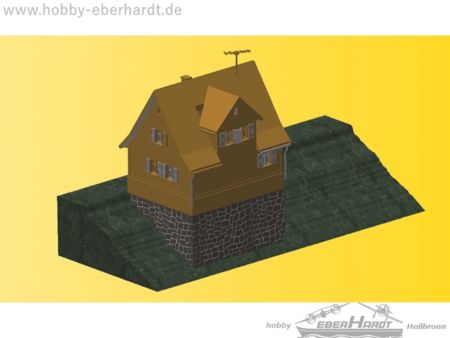 Vollmer H0 Hangfundament für Modellhäuser aus Steinkunst