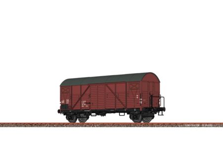 Brawa H0 Gedeckter Güterwagen Glmrs [1364] DR, Epoche IV