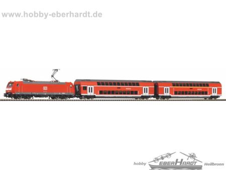 PIKO SmartControl light Set mit Bettungsgleis DB AG Doppelst