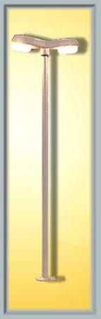 Viessmann H0 Straßenleuchte modern, doppelt, 2 LEDs weiß 