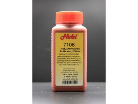 Heki  Acrylfarbe Rotbraun, 200 ml