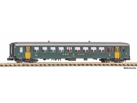 Piko N-Personenwg. EW I, 2. Kl, 50 85 20-34 565-6 grün mit a