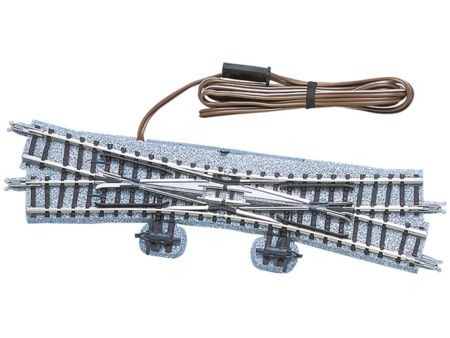 TOMYTEC Elektrische Weiche, rechts, in Schotterbettung