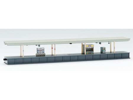 TOMYTEC Erweiterungs-Set Bahnsteig, beleuchtet, mit Kiosk