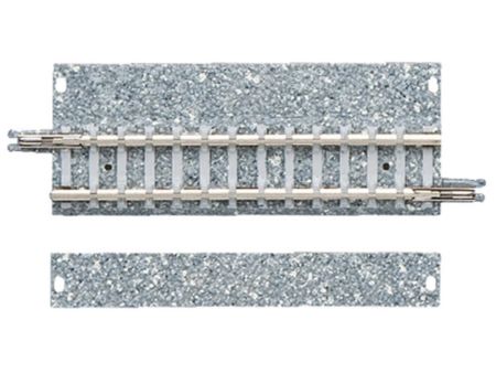 TOMYTEC 4 Gleise, gerade mit breiter Schotterbettung, je 70 