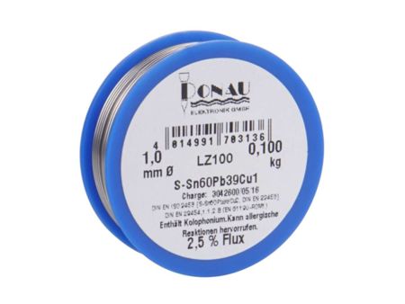 LZ100 - Lötzinn Ø 1 mm, Spule 100 g