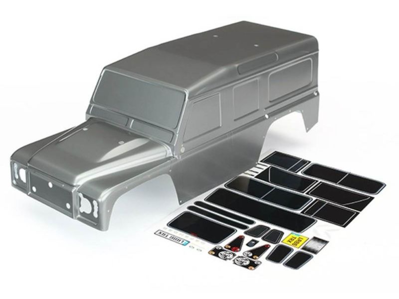 TRAXXAS Karo, Land Rover Defender, graphite silber +Decals