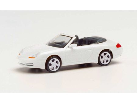 Herpa HO  Porsche 996 C4 Cabrio, weißm.