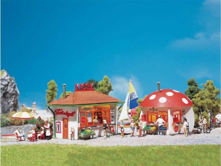 Faller HO Kiosk und Pilzkiosk