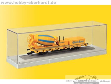 Kibri Sammler-Vitrine mit Gleis L 24,5 x B 6,0 x H 6,5 cm