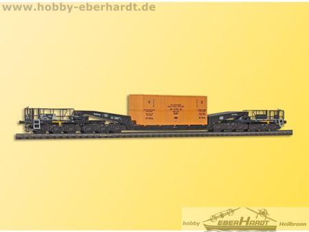 Kibri H0 Waggon UNION Schienentiefladewagen Uaai 819