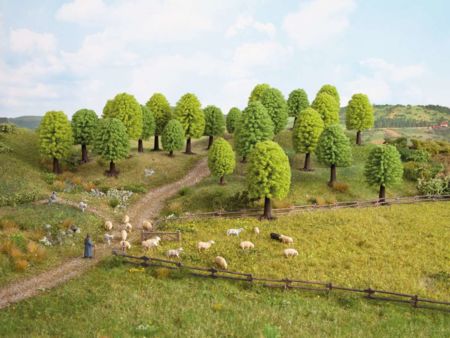 NOCH H0/TT Laubbäume 25 St. 5-9cm