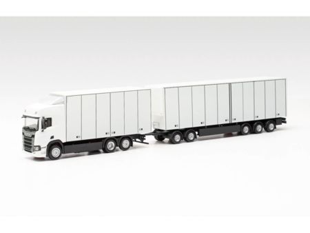 Herpa HO  Scania CR20 HD SchwCombi,weiß