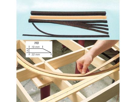 Heki  Gleisbettungen Superflex H0 9,80 m