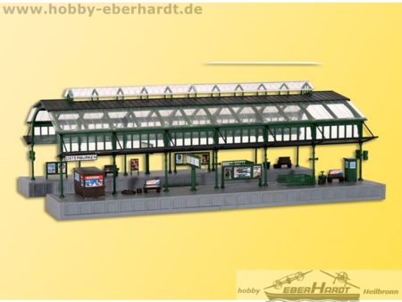 Kibri N Bahnsteighalle, grün