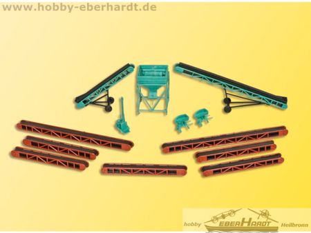 Kibri H0 Deko-Set Förderbänder und Schüttsilo