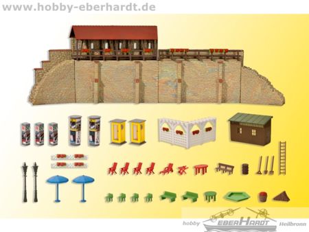 Kibri H0 Stadtmauer mit Kleingarten in Weil