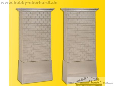 Kibri H0 Gemauerter Viadukt-Mittelpfeiler , 2 Stück