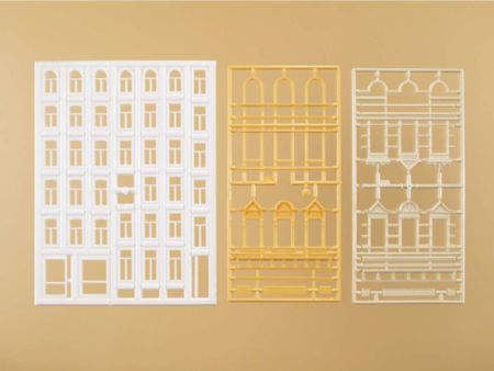 Auhagen H0 Fenster+Gewände f. Wohnung