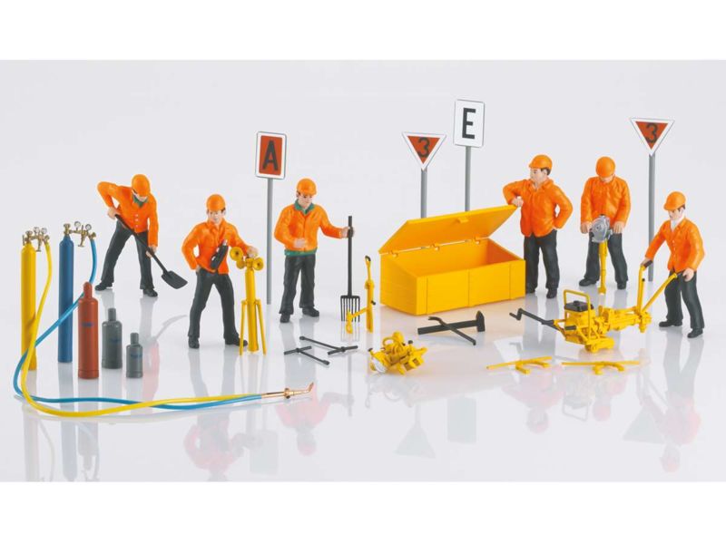 Märklin Spur 1 Figurenset Gleisbaurotte 30-teilig