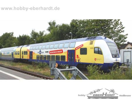 Piko 3er Set Doppel-Stockwagen Metronom VI