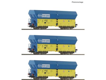 Roco HO 3-tlg. Set: Selbstentladewagen, PKP