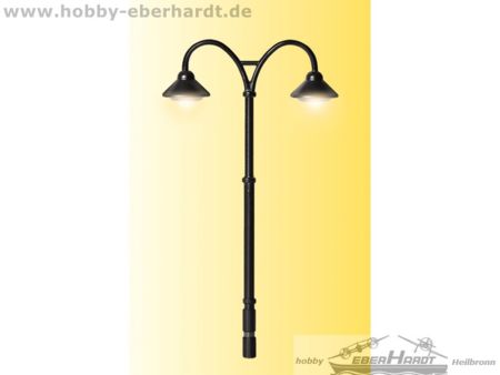 Viessmann TT Bahnsteigleuchte Baden-Baden doppelt,2 LEDs war