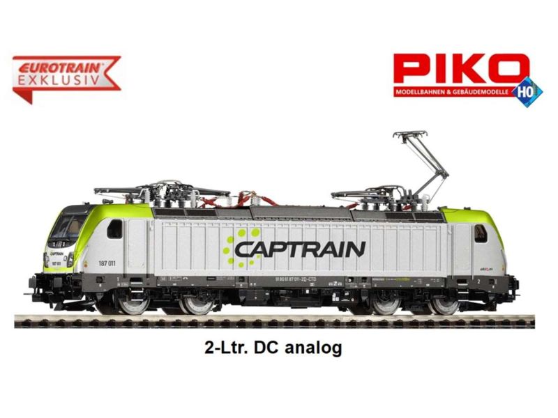 PIKO H0 DC E-Lok BR 187 Captrain VI  DC