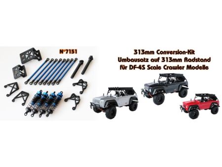 DF Mali 313mm Umrüstkit für DF-4S Crawler