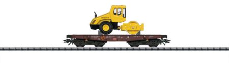 Schwerlastwagen mit Walze DB