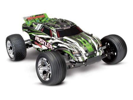 TRAXXAS Rustler grün RTR inclusiv 12 V Lader+Akku